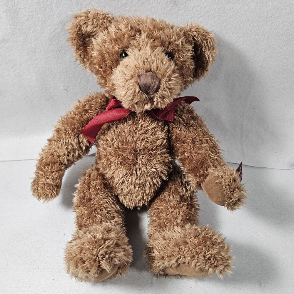 VINTAGE Russ BROWN ROTHSCHILD THE TEDDY BEAR 7" Plush STUFFED ANIMAL Toy 1990's